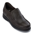 CALTO - G1823 - 3 Inches Taller (Brown) - Lightweight Slip-On Loafer Dress Shoes