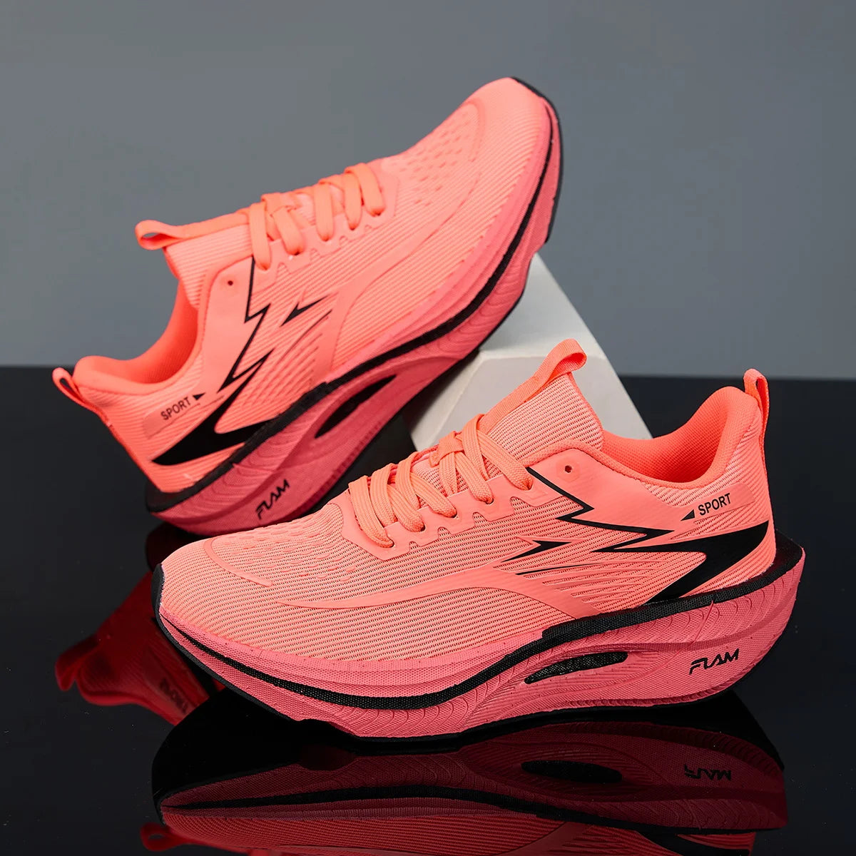 Men Sports Running Shoes Casual Marathon Breathable Lightweight Women's Comfortable Athletic Nonskid Walking Sneakers Outdoors